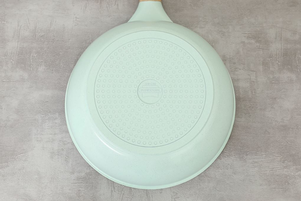 Chảo nhôm sâu chống dính đáy từ 28 cm Sunhouse Healthy SBDS28MT Màu Xanh ngọc