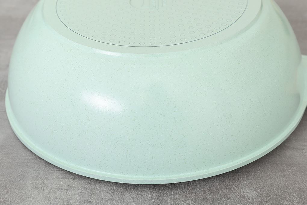 Chảo nhôm sâu chống dính đáy từ 28 cm Sunhouse Healthy SBDS28MT Màu Xanh ngọc