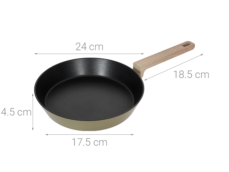 Chảo nhôm chống dính đáy từ 24 cm Sunhouse ST24P