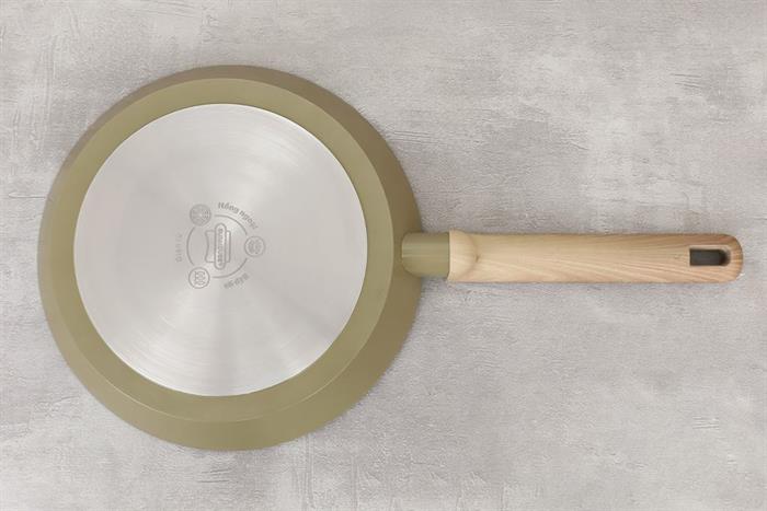 Chảo nhôm chống dính đáy từ 24 cm Sunhouse ST24P Màu Xanh rêu