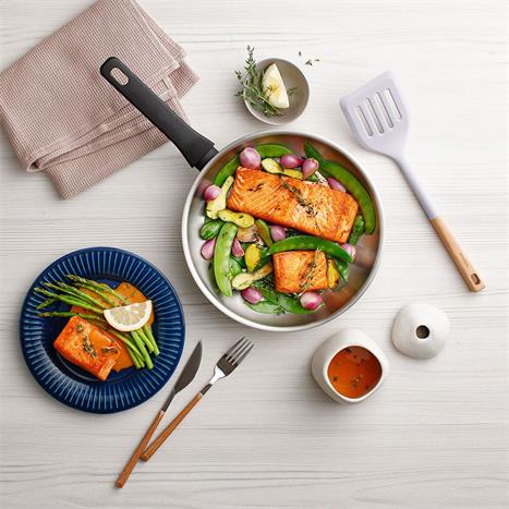 Chảo inox đáy từ 20 cm Lock&Lock CSF2023IH Màu Inox