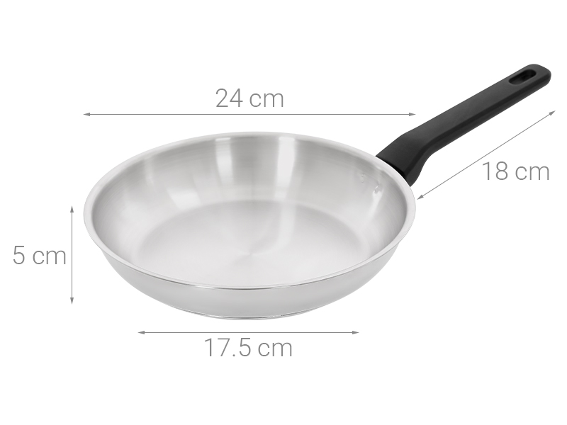 Chảo inox đáy từ 24 cm Lock&Lock CSF2423IH