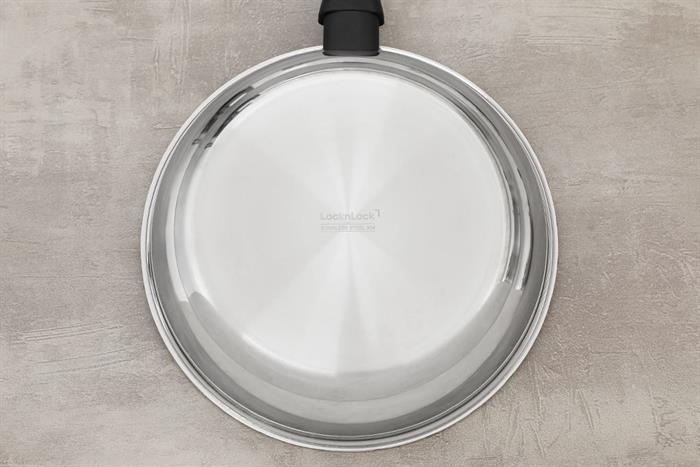 Chảo inox đáy từ 24 cm Lock&Lock CSF2423IH Màu Inox