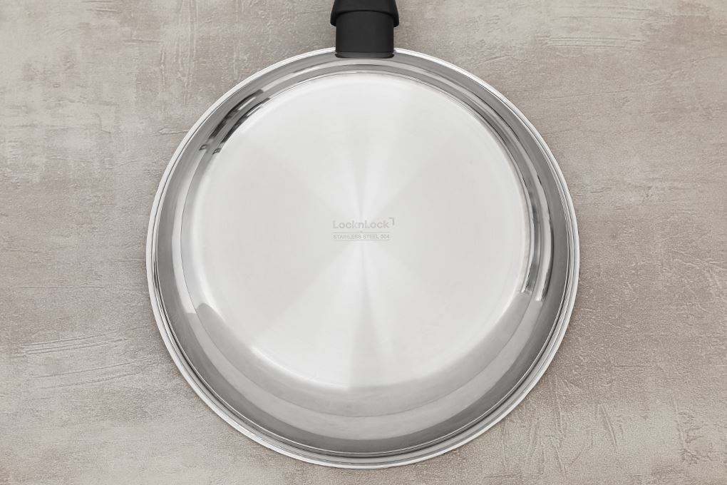 Chảo inox đáy từ 24 cm Lock&Lock CSF2423IH Màu Inox