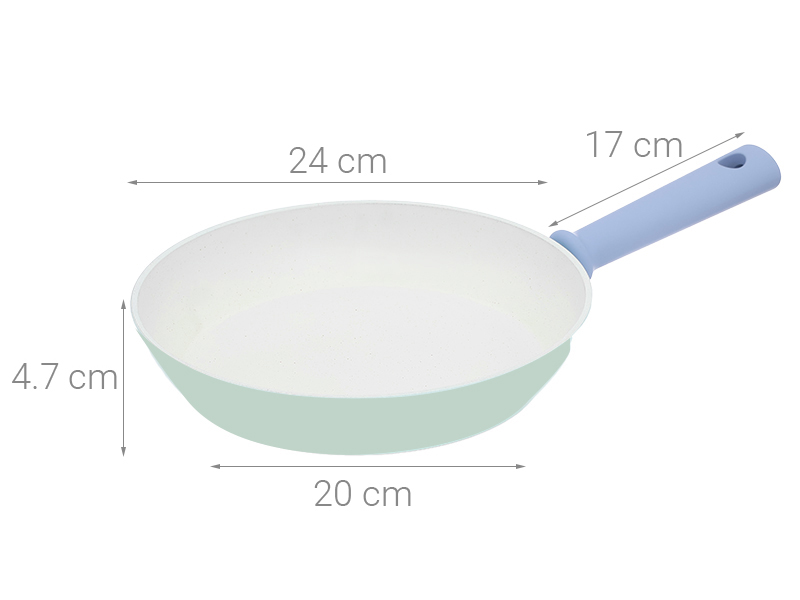 Chảo nhôm chống dính đáy từ 24 cm Green Cook GCP2527-24IH