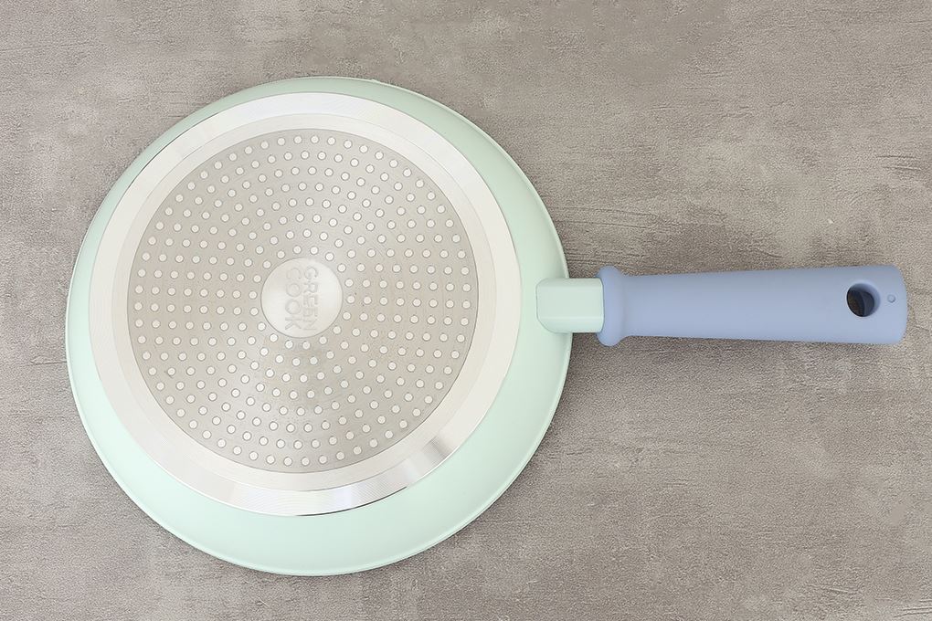 Chảo nhôm chống dính đáy từ 24 cm Green Cook GCP2527-24IH Màu Xanh Dương
