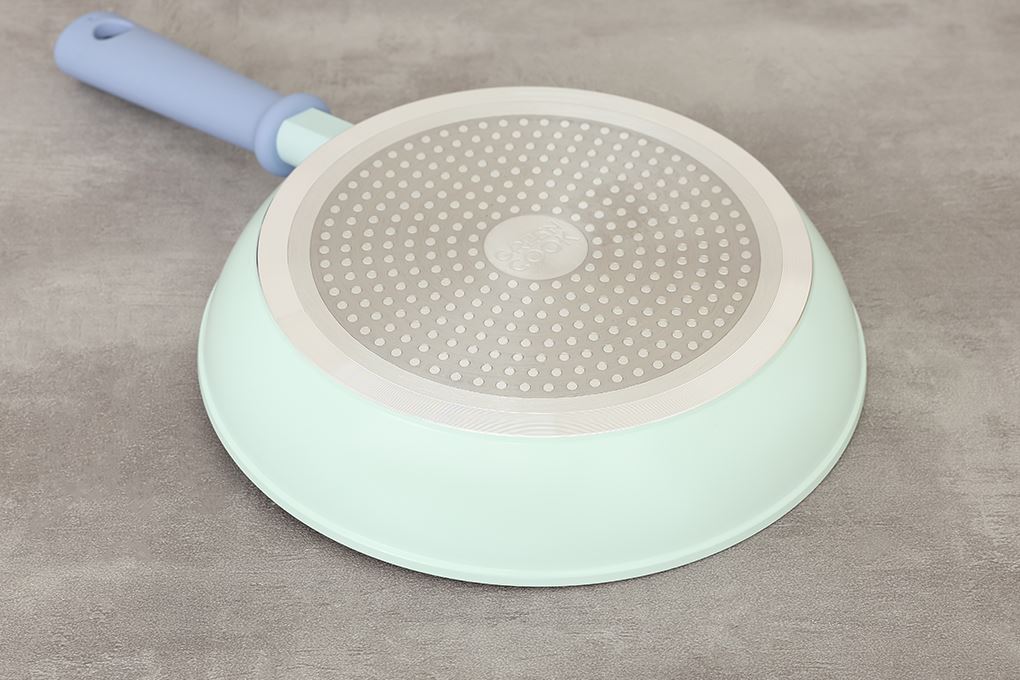 Chảo nhôm chống dính đáy từ 24 cm Green Cook GCP2527-24IH Màu Xanh Dương