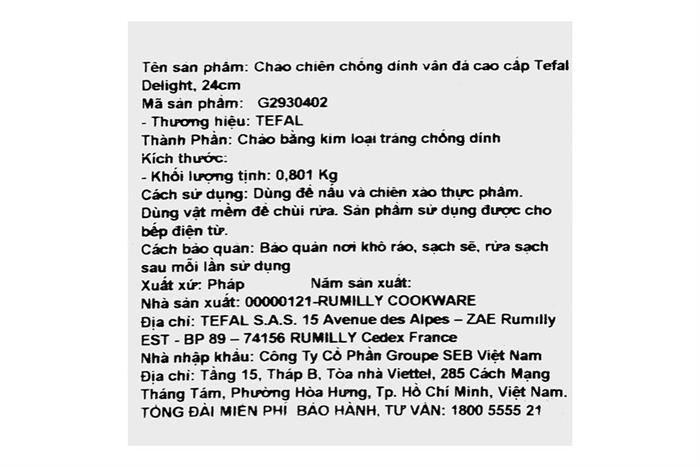 Chảo nhôm chống dính vân đá đáy từ 24 cm Tefal G2930402 Màu Hồng nhạt