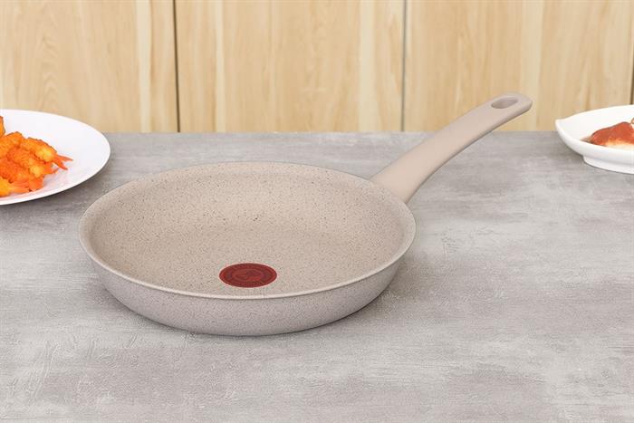 Chảo nhôm chống dính vân đá đáy từ 24 cm Tefal G2930402 Màu Hồng nhạt