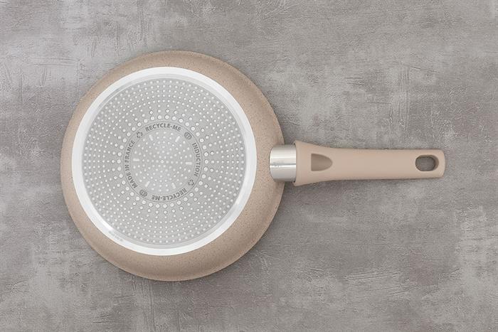 Chảo nhôm chống dính vân đá đáy từ 24 cm Tefal G2930402 Màu Hồng nhạt