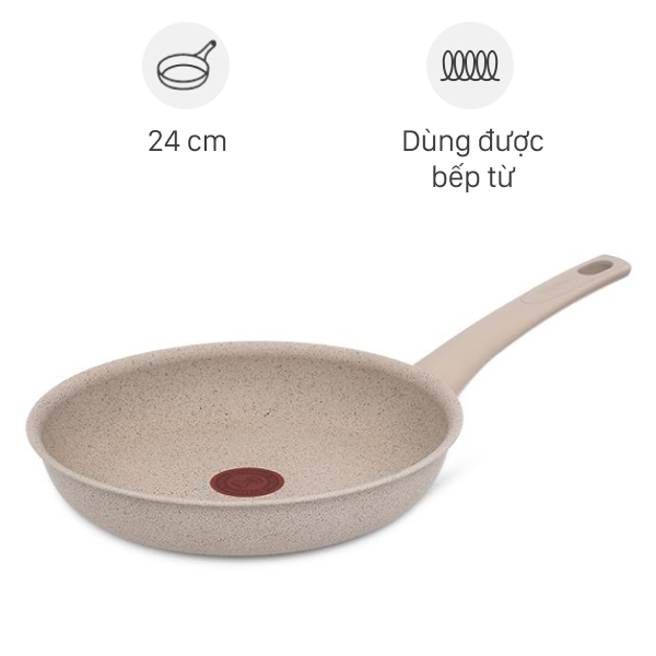 Chảo nhôm chống dính vân đá đáy từ Tefal G2930402