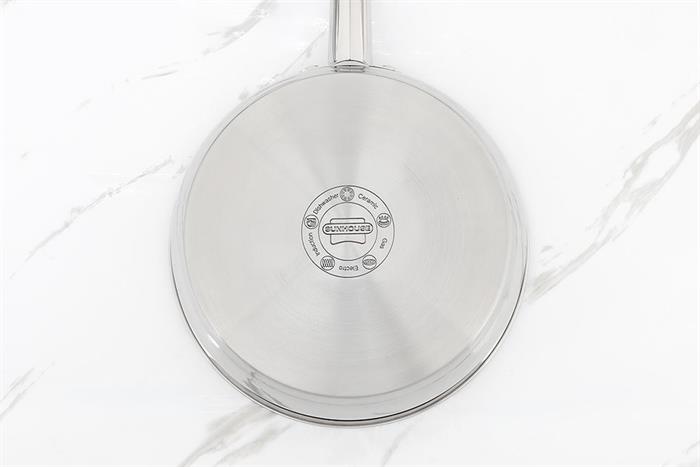 Chảo inox sâu đáy từ 24 cm Sunhouse Healthy IN24M9 Màu Bạc