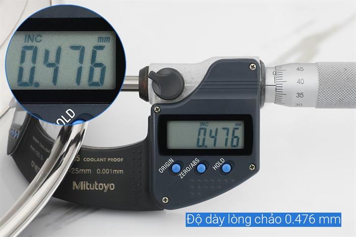 Chảo inox sâu đáy từ 24 cm Sunhouse Healthy IN24M9 Màu Bạc