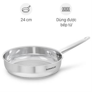 Chảo inox đáy từ Sunhouse Healthy IN24M9
