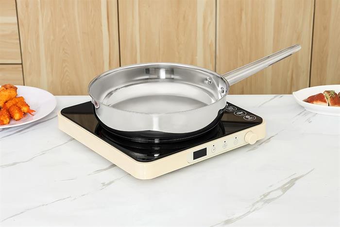 Chảo inox sâu đáy từ 26 cm Sunhouse Healthy IN26M9 Màu Bạc