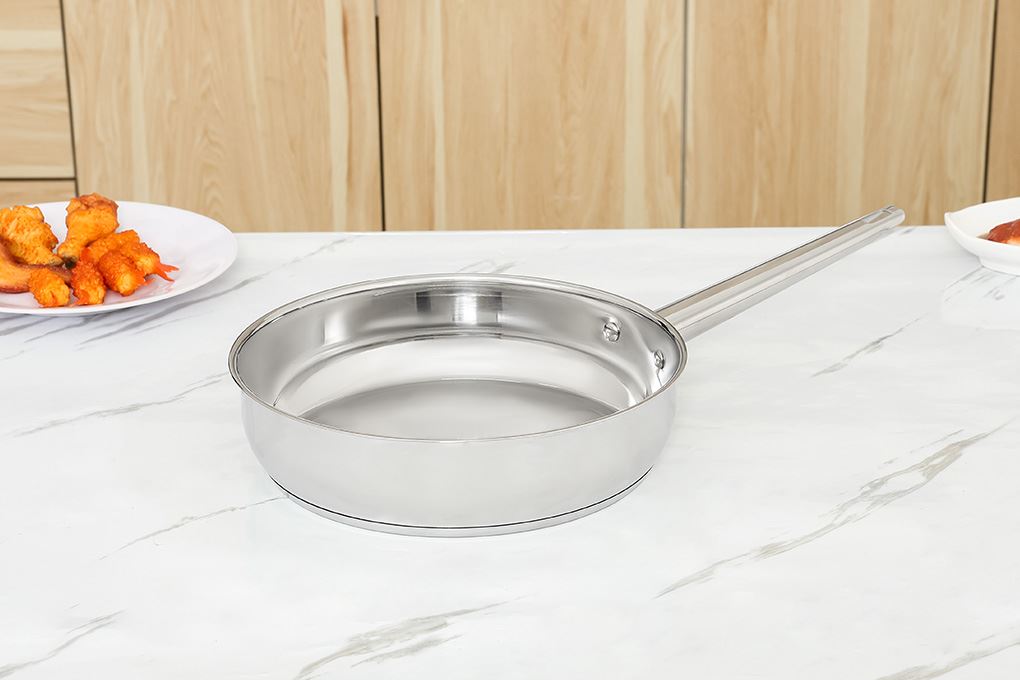 Chảo inox sâu đáy từ 26 cm Sunhouse Healthy IN26M9 Màu Bạc