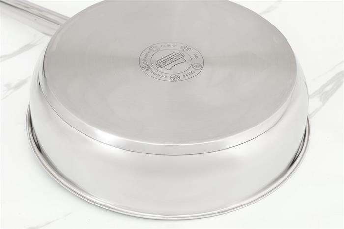 Chảo inox sâu đáy từ 26 cm Sunhouse Healthy IN26M9 Màu Bạc