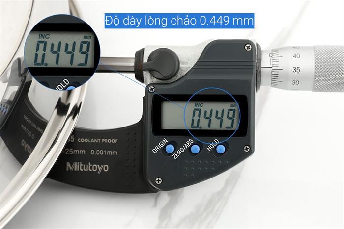 Chảo inox sâu đáy từ 26 cm Sunhouse Healthy IN26M9 Màu Bạc