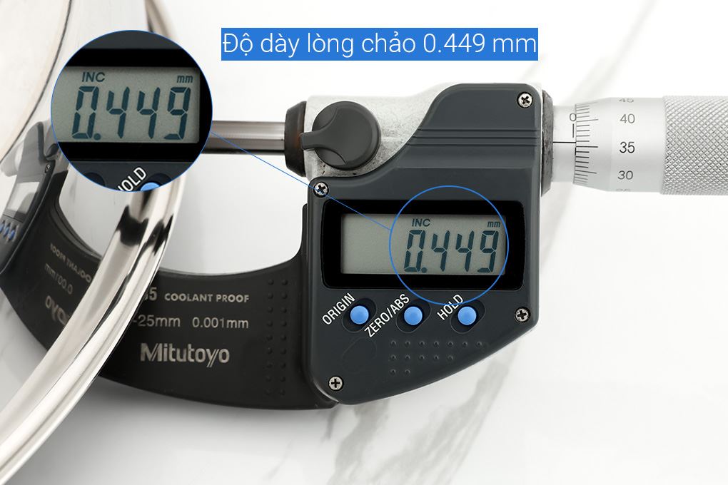 Chảo inox sâu đáy từ 26 cm Sunhouse Healthy IN26M9 Màu Bạc