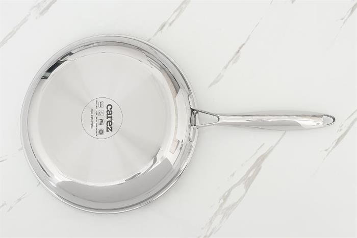 Chảo inox chống dính đáy từ 26 cm Carez FPC785SI26SN Màu Bạc Inox