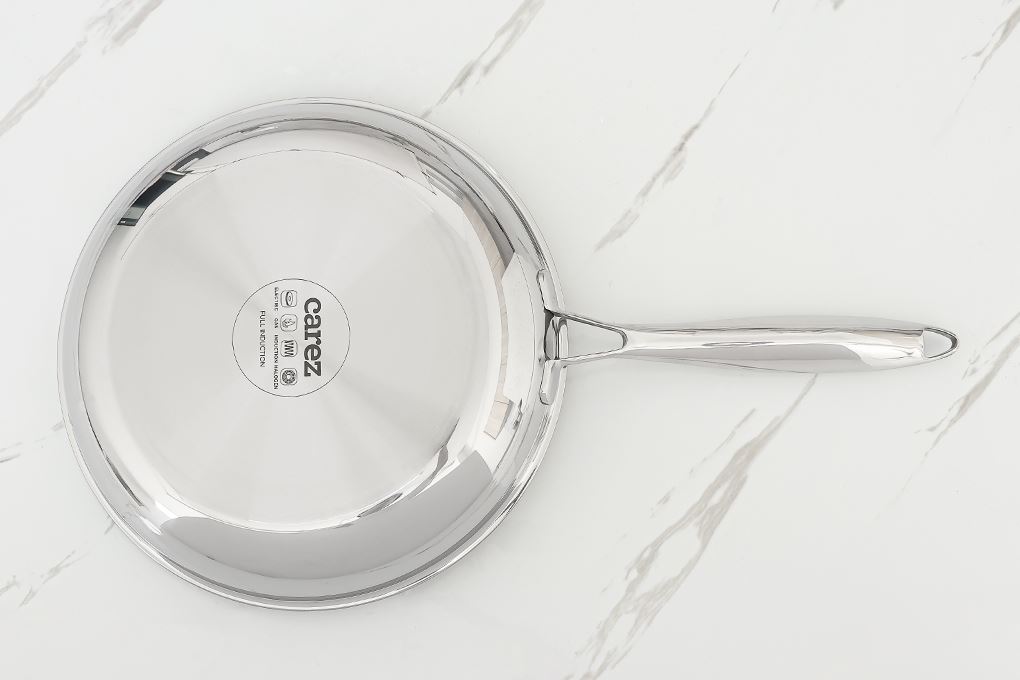 Chảo inox chống dính đáy từ 26 cm Carez FPC785SI26SN Màu Bạc Inox