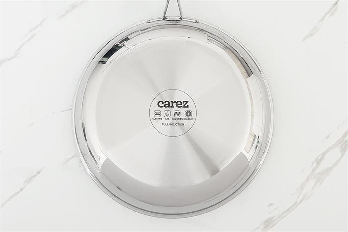 Chảo inox chống dính đáy từ 26 cm Carez FPC785SI26SN Màu Bạc Inox
