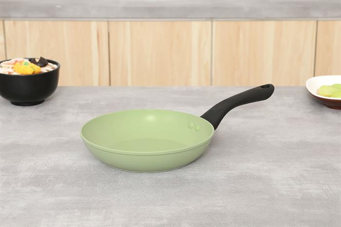 Chảo nhôm sâu chống dính vân đá đáy từ 20 cm Green Cook GCP2526-20IH Màu Xanh lá