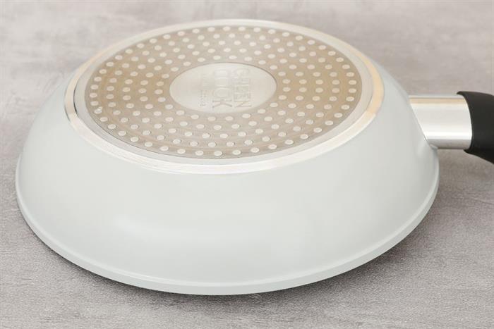 Chảo nhôm sâu chống dính vân đá đáy từ 20 cm Green Cook GCP2526-20IH Màu Xanh lá