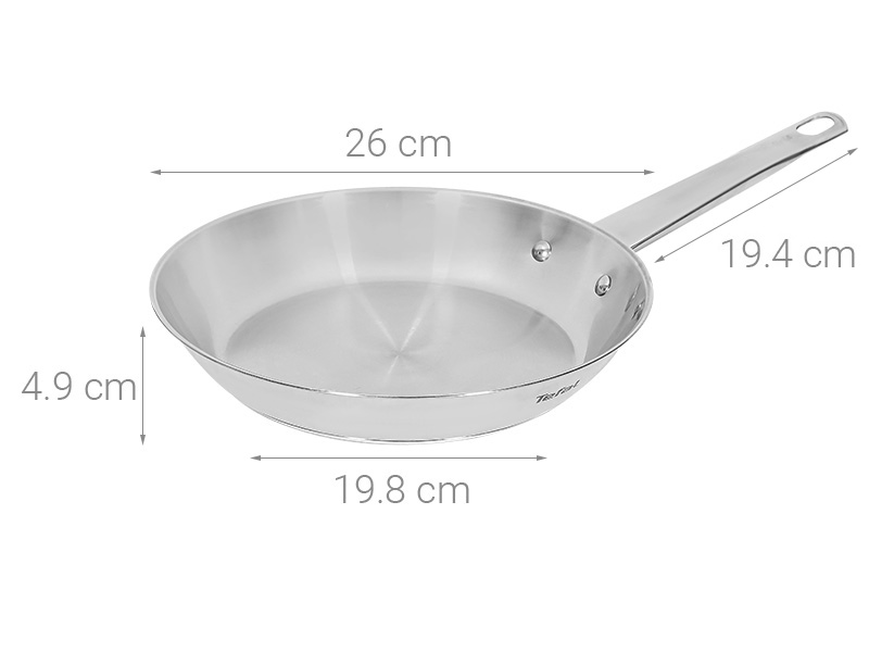 Chảo inox đáy từ 26 cm Tefal Professional B9210595