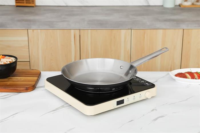 Chảo inox đáy từ 26 cm Tefal Professional B9210595 Màu Inox