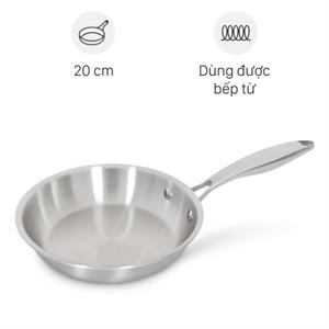 Chảo inox nguyên khối đáy từ Inochi Omi Gourmet HIN.CRIN.GM20