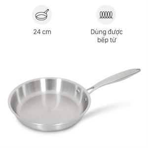 Chảo inox nguyên khối đáy từ Inochi Omi Gourmet HIN.CRIN.GM24