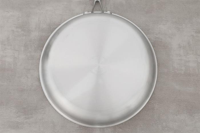 Chảo inox nguyên khối đáy từ 28 cm Inochi Omi Gourmet HIN.CRIN.GM28 Màu Bạc