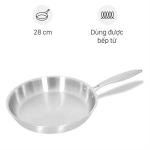 Chảo inox nguyên khối đáy từ Inochi Omi Gourmet HIN.CRIN.GM28