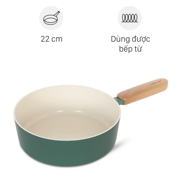 Chảo nhôm chống dính đáy từ LocknLock CAW2274IH