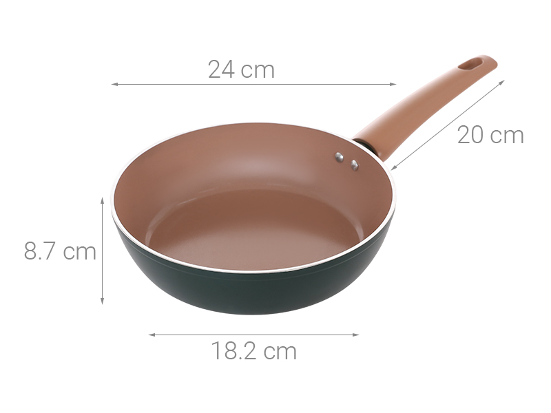 Chảo nhôm chống dính đáy từ 24 cm Elmich Harmony EL5986PT24