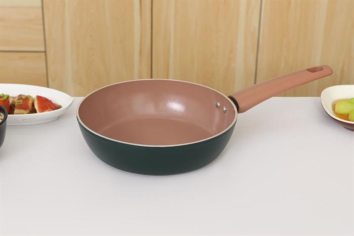 Chảo nhôm chống dính đáy từ 24 cm Elmich Harmony EL5986PT24 Màu Xanh lá đậm