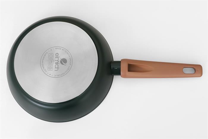 Chảo nhôm chống dính đáy từ 24 cm Elmich Harmony EL5986PT24 Màu Xanh lá đậm