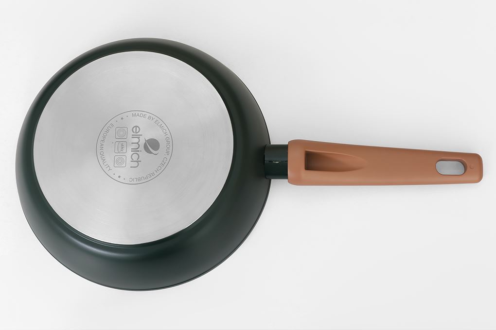 Chảo nhôm chống dính đáy từ 24 cm Elmich Harmony EL5986PT24 Màu Xanh lá đậm
