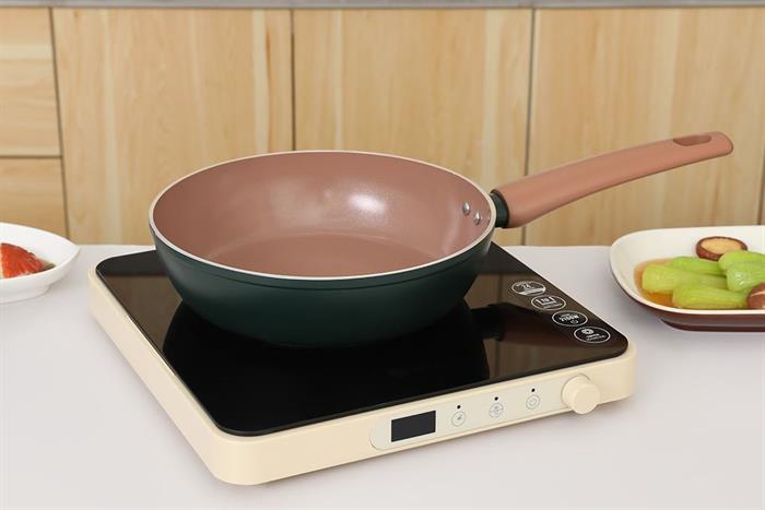 Chảo nhôm chống dính đáy từ 24 cm Elmich Harmony EL5986PT24 Màu Xanh lá đậm