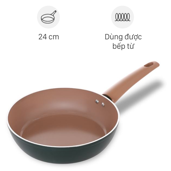 Chảo nhôm chống dính đáy từ Elmich Harmony EL5986PT24
