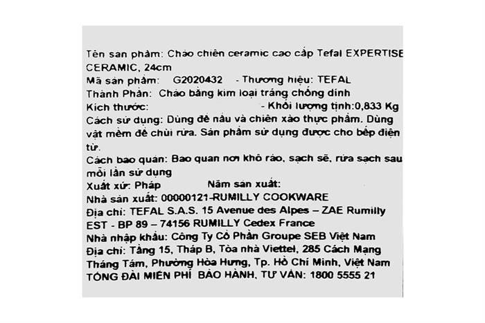 Chảo nhôm chống dính đáy từ 24 cm Tefal Expertise G2020432 Màu Đen