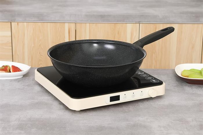 Chảo nhôm sâu chống dính đáy từ 28 cm Tefal Expertise G2021932 Màu Đen