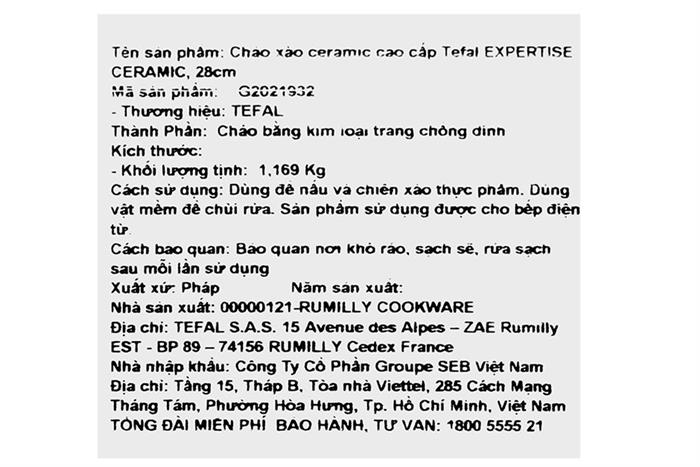 Chảo nhôm sâu chống dính đáy từ 28 cm Tefal Expertise G2021932 Màu Đen