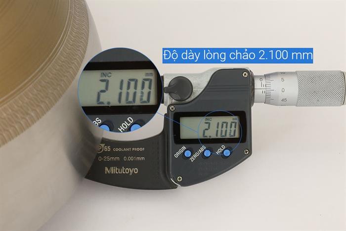 Chảo inox nguyên khối sâu chống dính đáy từ 28 cm Delites TC-TCCG28 Màu Nâu