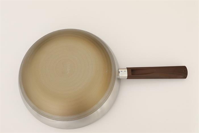 Chảo inox nguyên khối sâu chống dính đáy từ 28 cm Delites TC-TCCG28 Màu Nâu