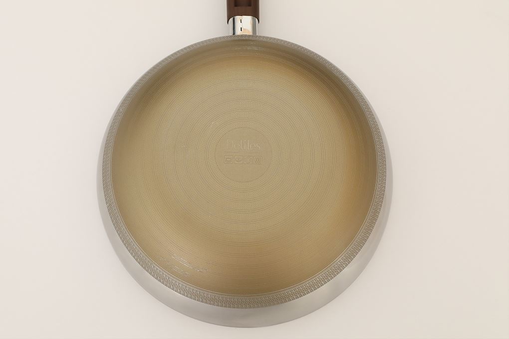 Chảo inox nguyên khối sâu chống dính đáy từ 28 cm Delites TC-TCCG28 Màu Nâu