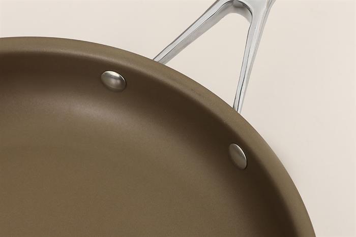 Chảo inox nguyên khối chống dính đáy từ 26 cm Delites TC-TFJG26 Màu Nâu