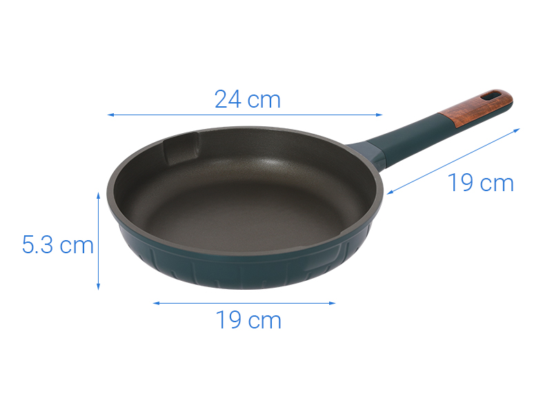 Chảo nhôm chống dính đáy từ 24 cm Delites Y2324