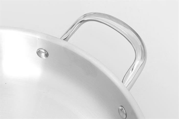 Chảo inox nguyên khối đáy từ 32 cm Pramie PP3041301-32 Màu Inox